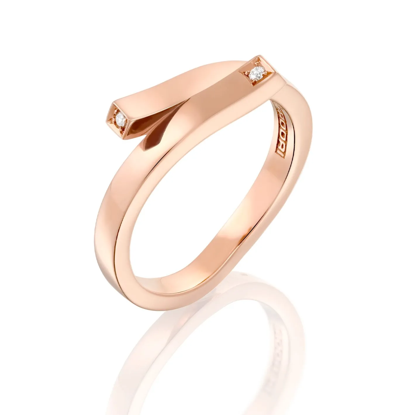 Perodri Sortija de Oro Rosa Outlet